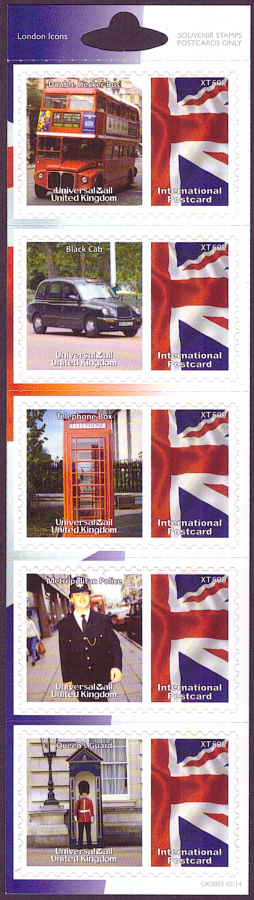 (image for) UK0003 London Icons Universal Mail Stamps Dated: 05/14